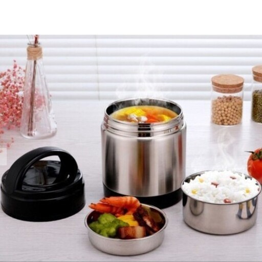فلاکس غذا استیل ظرف غذا لانچ باکس1800میلجدید