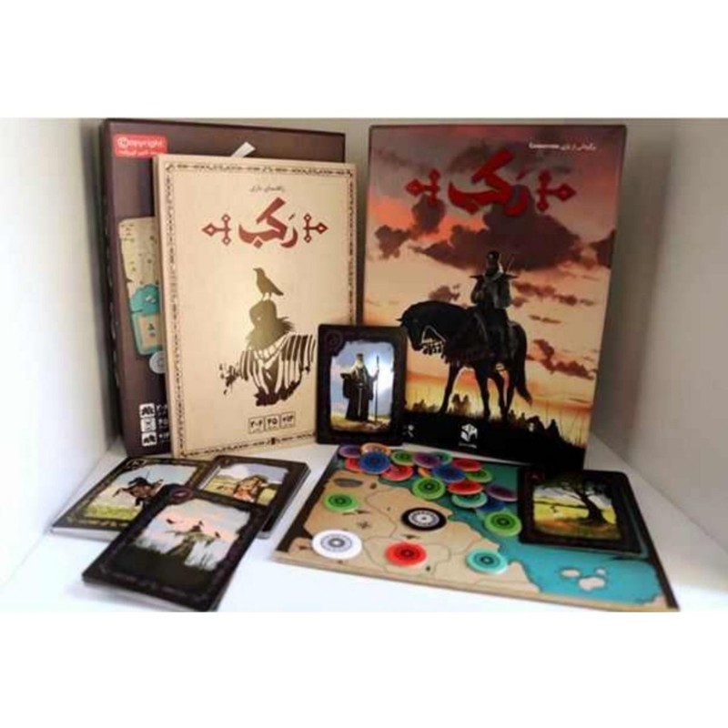 بازی فکری رکب مدل R02 مناسب بازی 2 تا 6 نفر، ویژه بزرگسالان و نوجوانان بالای 14 سال، شامل 110 کارت بازی، نشان های باز...