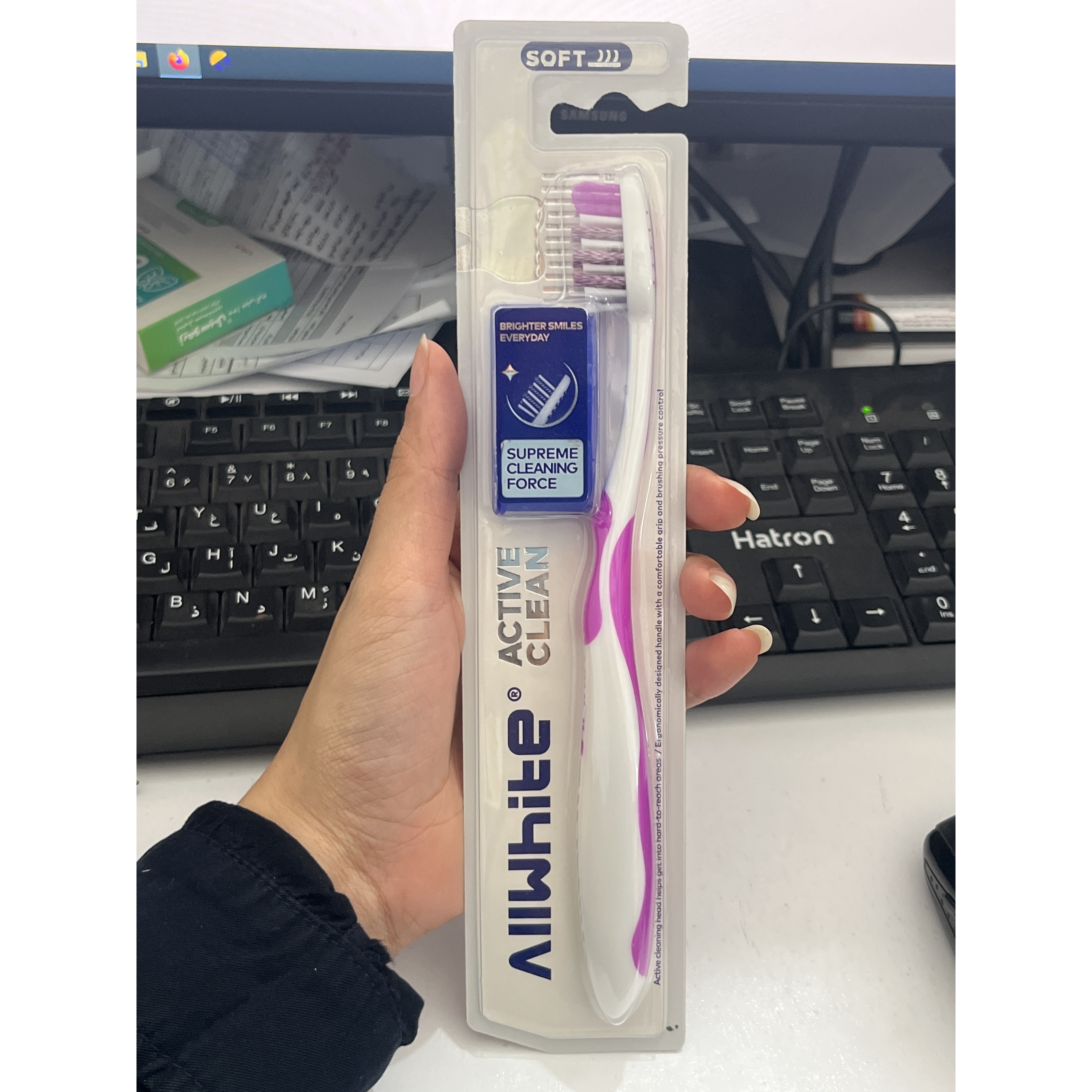 مسواک آل وایت مدل Active Clean نرم کد 628جدید