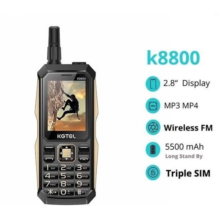 گوشی کاجیتل K8800 رم 32MB حافظه 32MB پارت نامبر اصلی 32 32