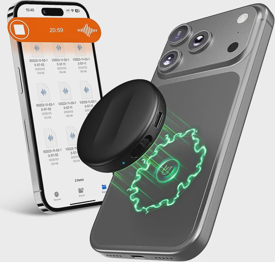 رکوردر باظبت9 800ساعت Property هوشمند Voice Activated Magnetic Recorder با حافظه 136 گیگابیت