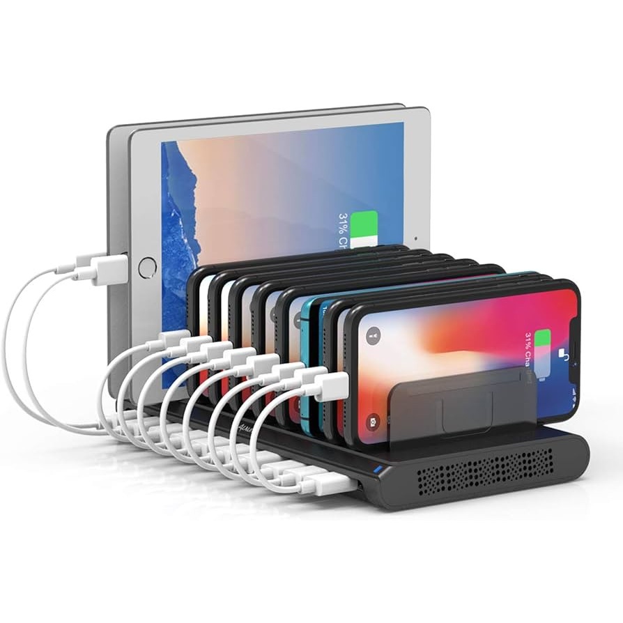 ایستگاه شارژ 10 پورت Alxum CHARGING IN Alxum Electronics Awesome Life!