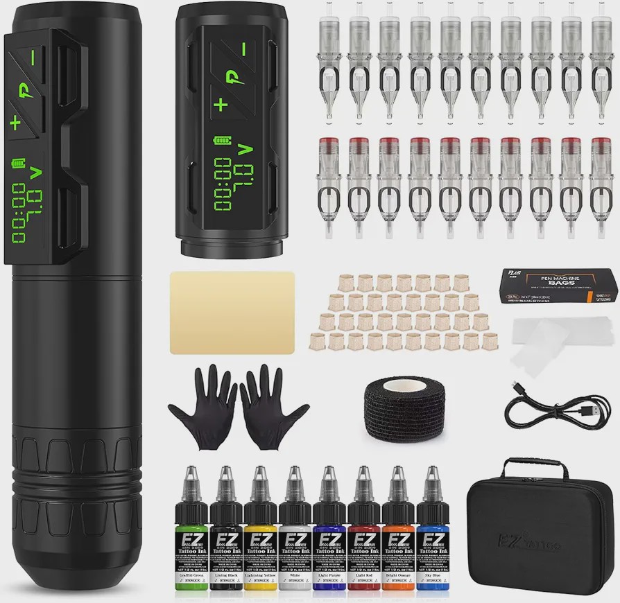 کیت تاتو بیسیم EZ Tattoo Kit P2S
