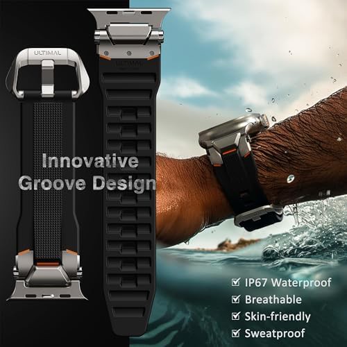 بند و کاور محافظ اپل واچ ULTIMAL The Steelfighter URBAN SPORTS BAND for Apple W