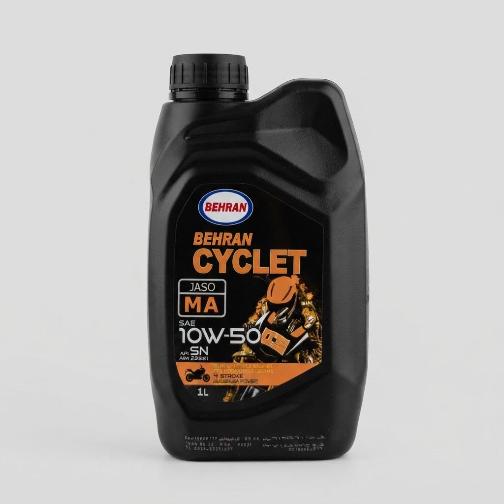 روغن موتور سیکلت بهران SN 10w-50 Jaso MA حجم 1 لیتریجدید