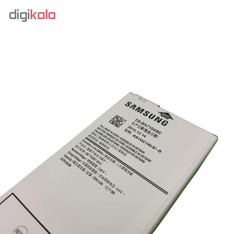 باتری موبایل سامسونگ مدل EB-BA710ABE با ظرفیت 3300 میلی آمپر ساعت مناسب برای گوشی موبایل Galaxy J7 Prime