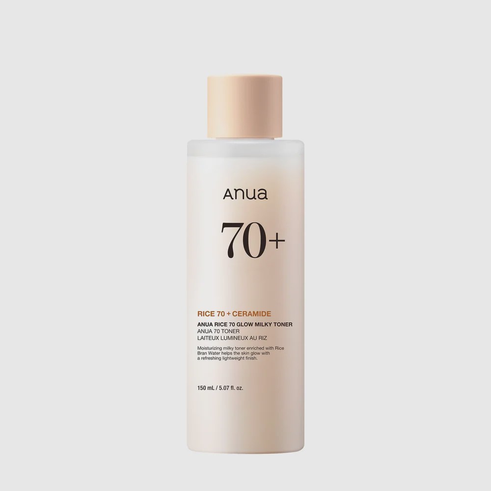 تونر روشن کننده و آبرسان برنج آنوا 250 میل Anua Rice 70 Glow Milky Toner اورجینال