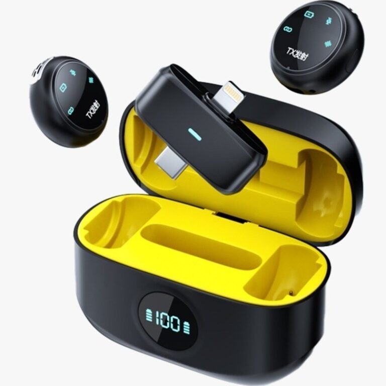 میکروفون حرفه ای بی سیم سی بای مدل Mic1، مناسب ضبط دو نفره با درگاه USB Type Cجدید