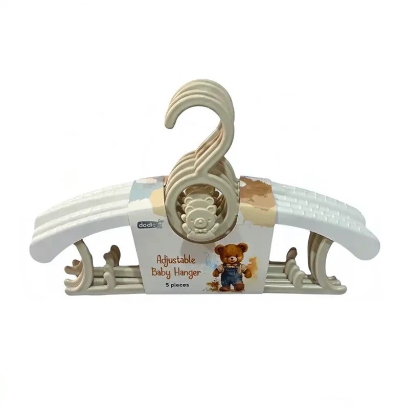 چوب لباسی نوزاد دودیه مدل 2in1 بسته 5 عددی ارسال پس کرایه