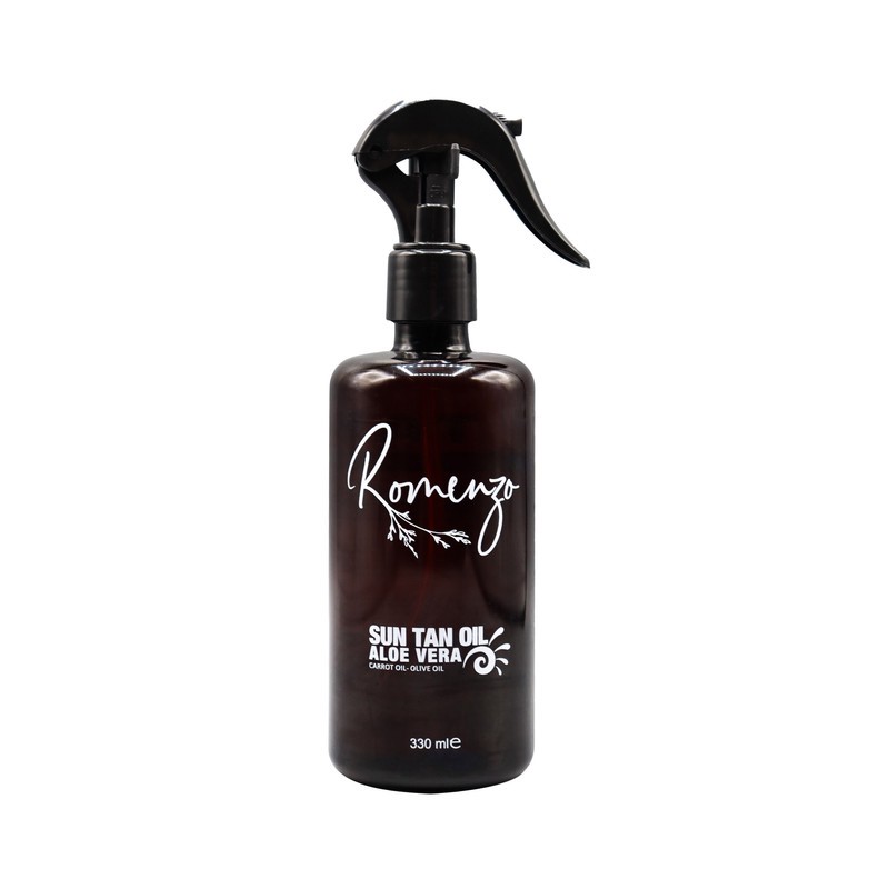 روغن آفتاب رومنزو مدل عصاره قهوه SPF 4 حجم 330 میلی لیتر