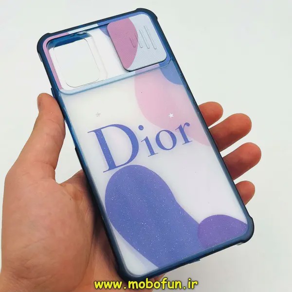 قاب گوشی Poco M3 شیائومی طرح رزینی IMD ایربگ دار فانتزی محافظ لنز دار کشویی رزینی Dior کد E23-172837