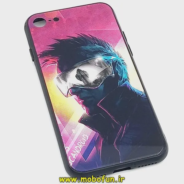 قاب گوشی Iphone 7 - 8 - SE 2020 آیفون پشت گلس شیشه ای لیزری پسرونه کد 76