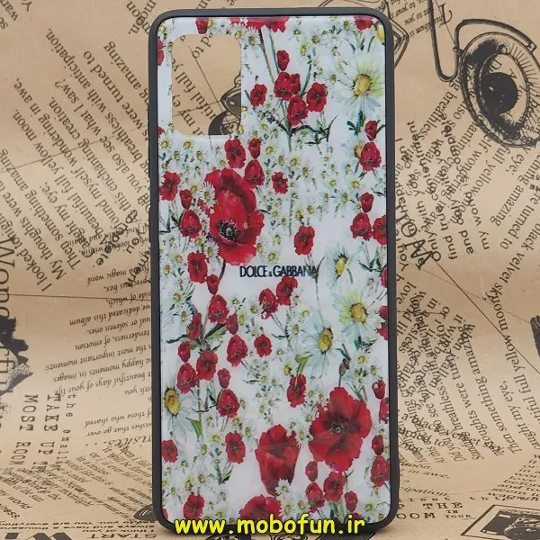 قاب گوشی Galaxy A51 سامسونگ طرح دار الماسی گل قرمز کد E23-173883
