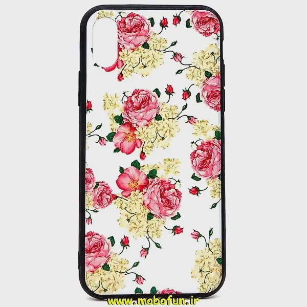 قاب گوشی Iphone X - Iphone Xs آیفون فانتزی برجسته طرح گل محمدی کد E23-173681