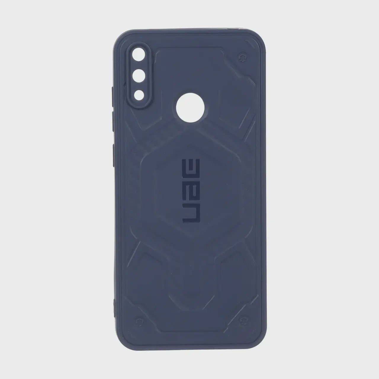 قاب گوشی Huawei Y7 2019 - Y7 Prime 2019 هوآوی UAG Design سیلیکونی ژله ای محافظ لنز دار سرمه ای کد E51-160138