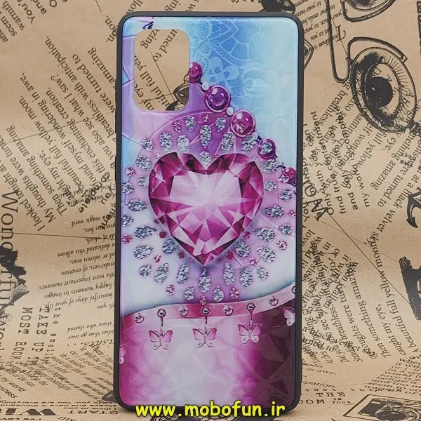 قاب گوشی Galaxy A71 سامسونگ طرح دار الماسی قلب کریستالی کد E23-173886
