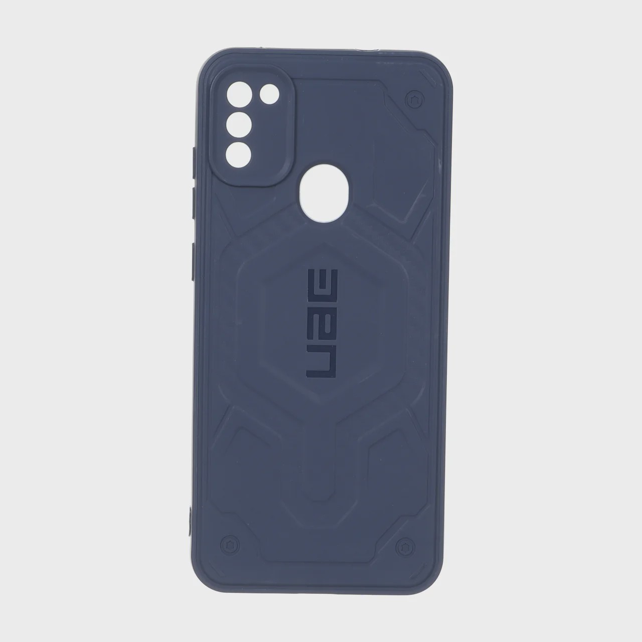 قاب گوشی Galaxy A11 - M11 سامسونگ UAG Design سیلیکونی ژله ای محافظ لنز دار سرمه ای کد E51-160059