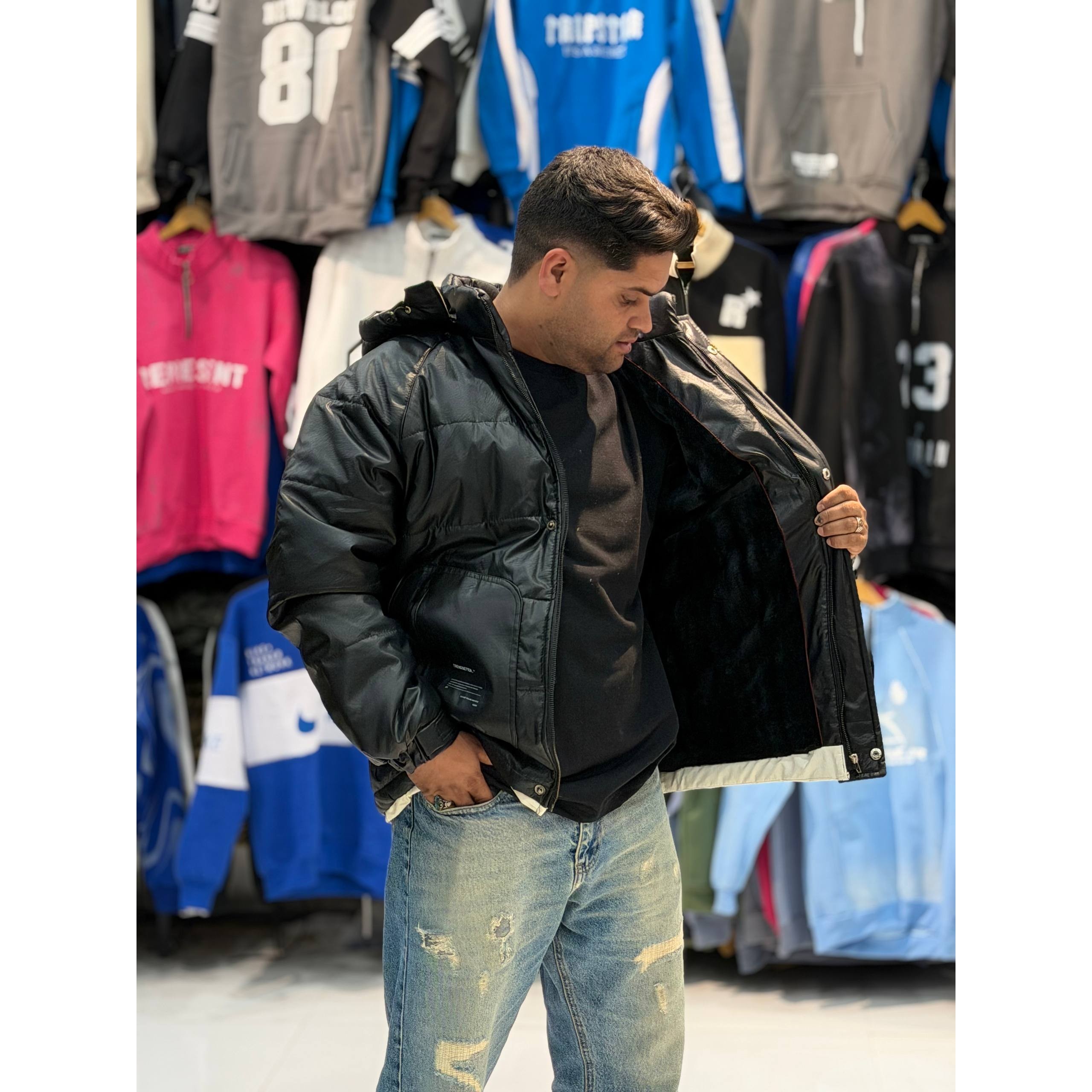 کاپشن رویه چرم ضدآب خارجیجدید