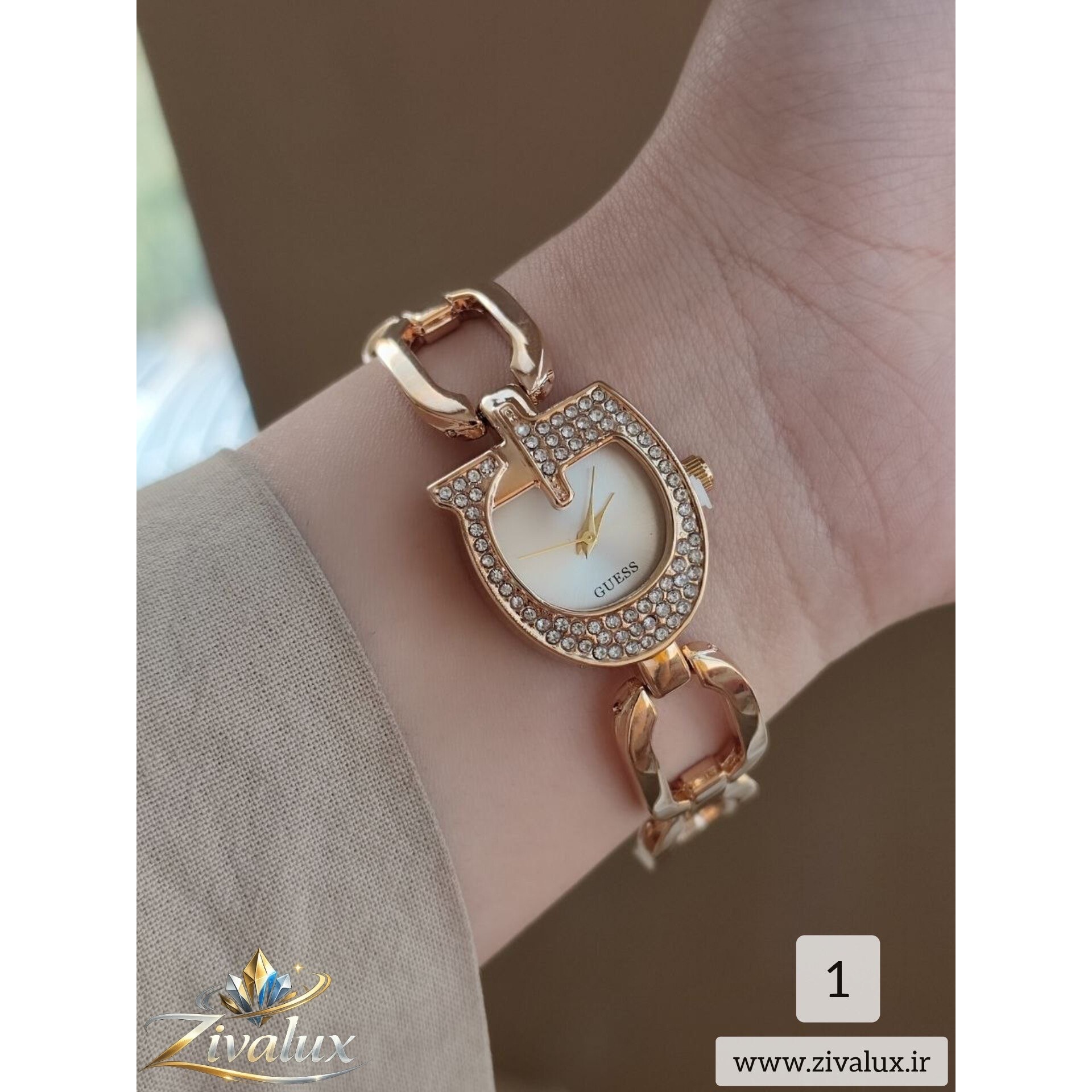 ساعت مچی زنانه مارک گَس GUESS بند فلزی