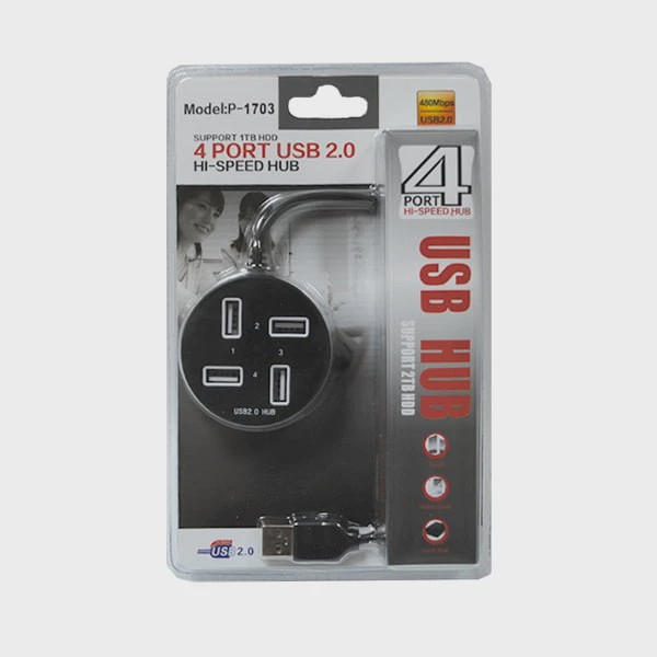 هاب یو اس بی P-1703 جدید(هاب چهارپورت)