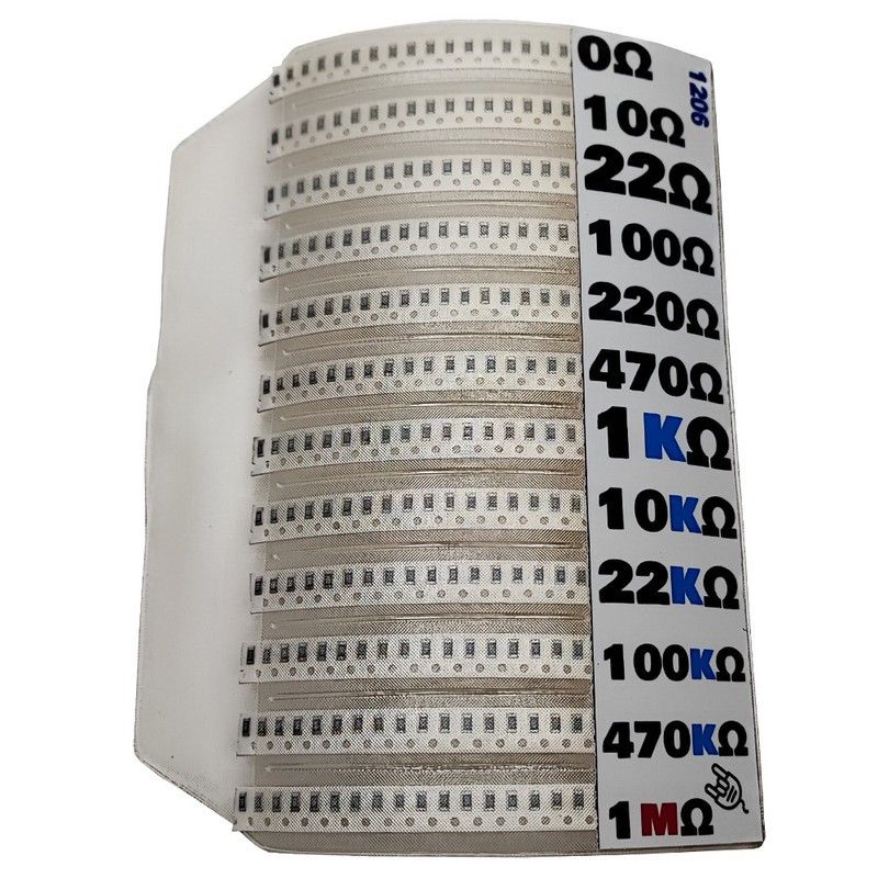 پک مقاومت SMD مصیعلا مدل 1206 بسته 300 عددی