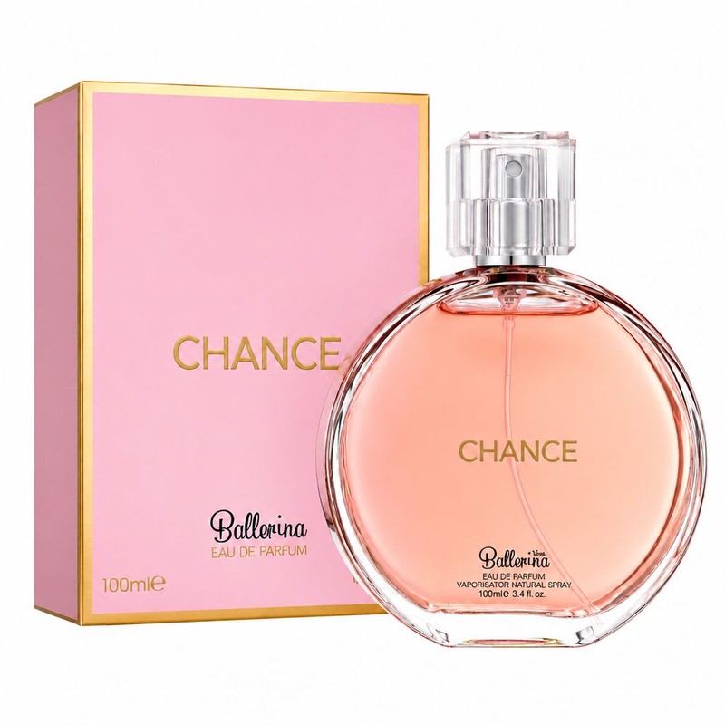 ادو پرفیوم زنانه بالرینا مدل Chance با رایحه شیرین و ملایم حجم 100 میلی لیترجدید