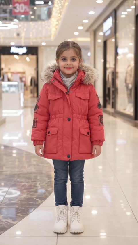 کاپشن دخترانه میکی جنس تیسی تضمینی 2سال تا7سال