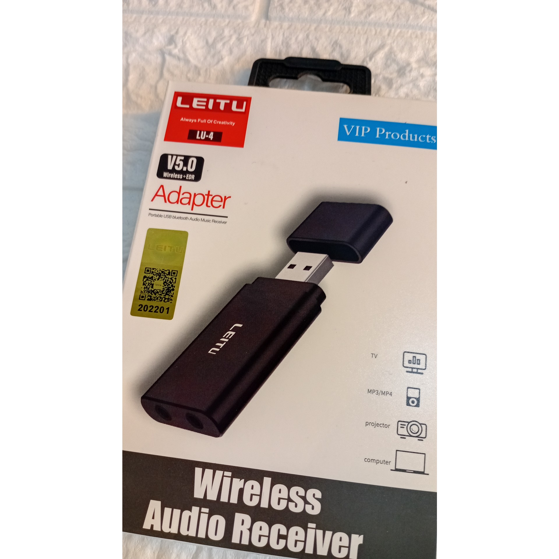 گیرنده صوتی بلوتوثی لیتو مدل LU-4 (Leitu Wireless Audio Receiver V5.0)جدید