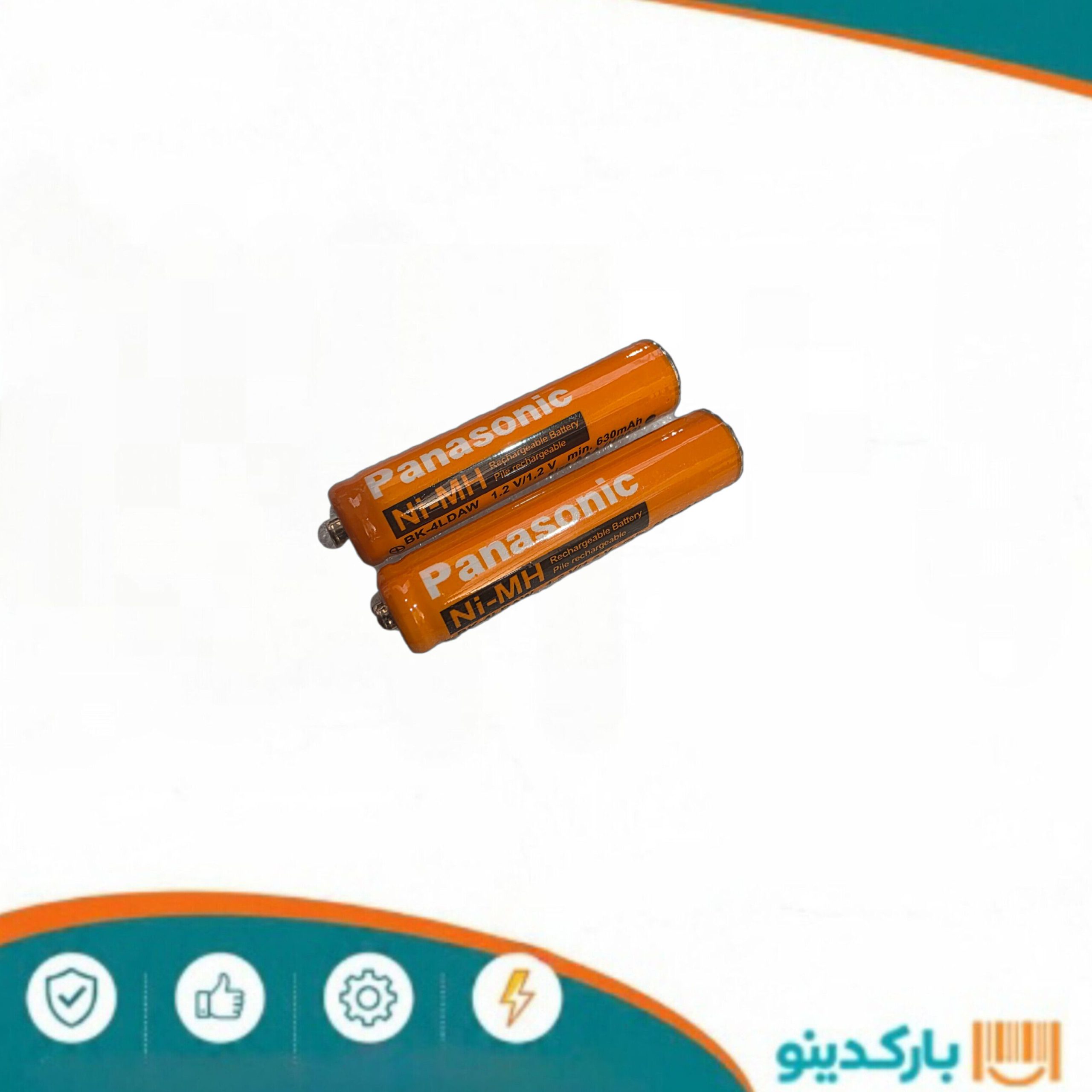باتری نیم قلم قابل شارژ تلفن پاناسونیک مدل P-006 (بسته 2 عددی)