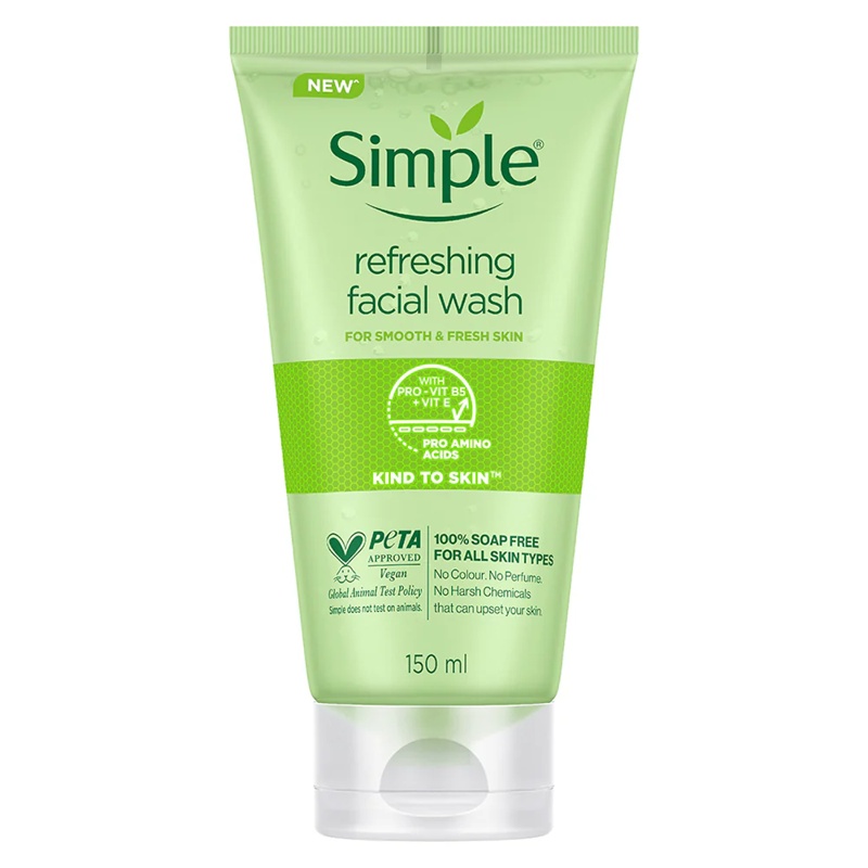 فیسواش طراوتبخش سیمپل مدل Simple Refreshing Facial Wash