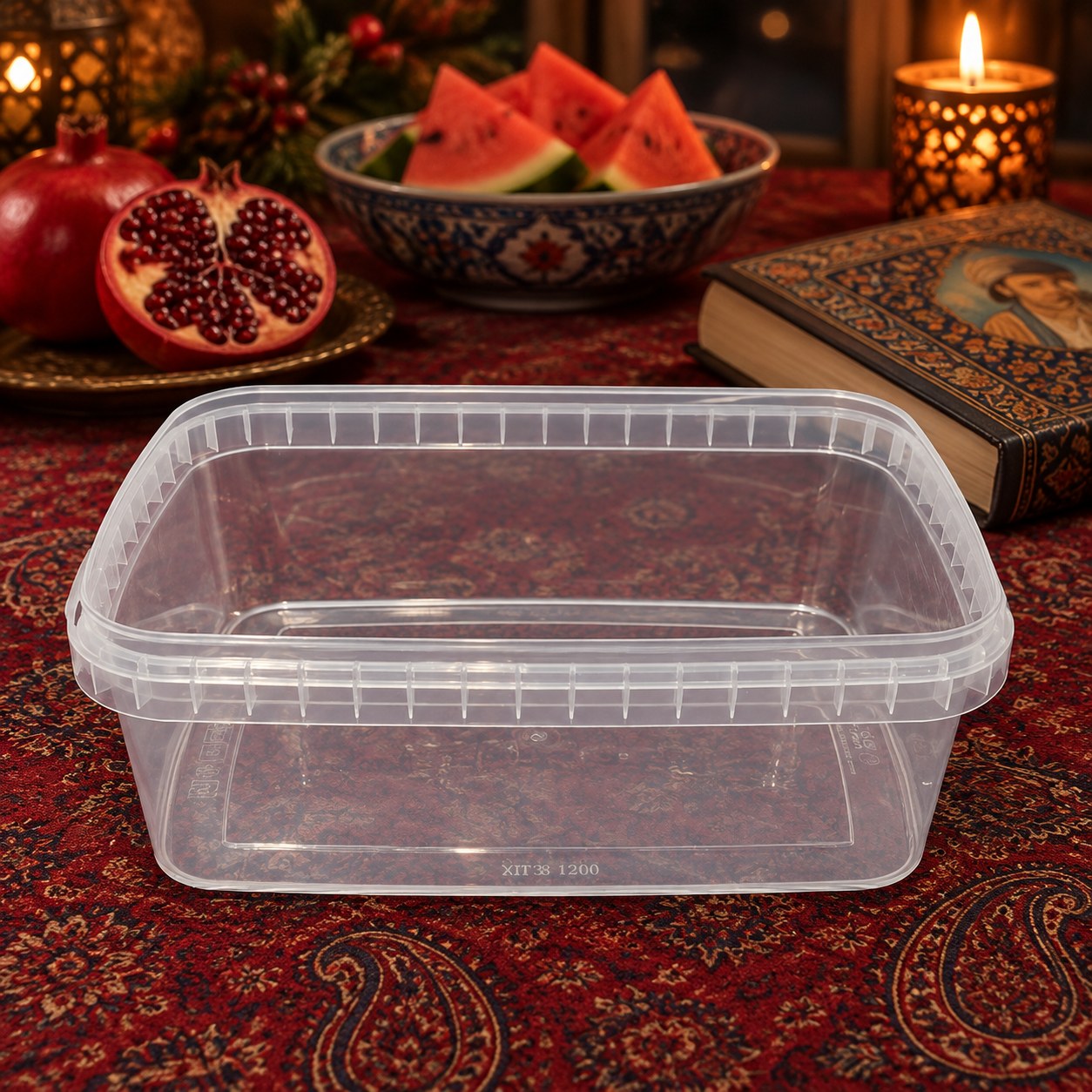 ظرف 1200مخصوص بسته بندی در خانه وآشپزخانه وسرو غذا دررستوران