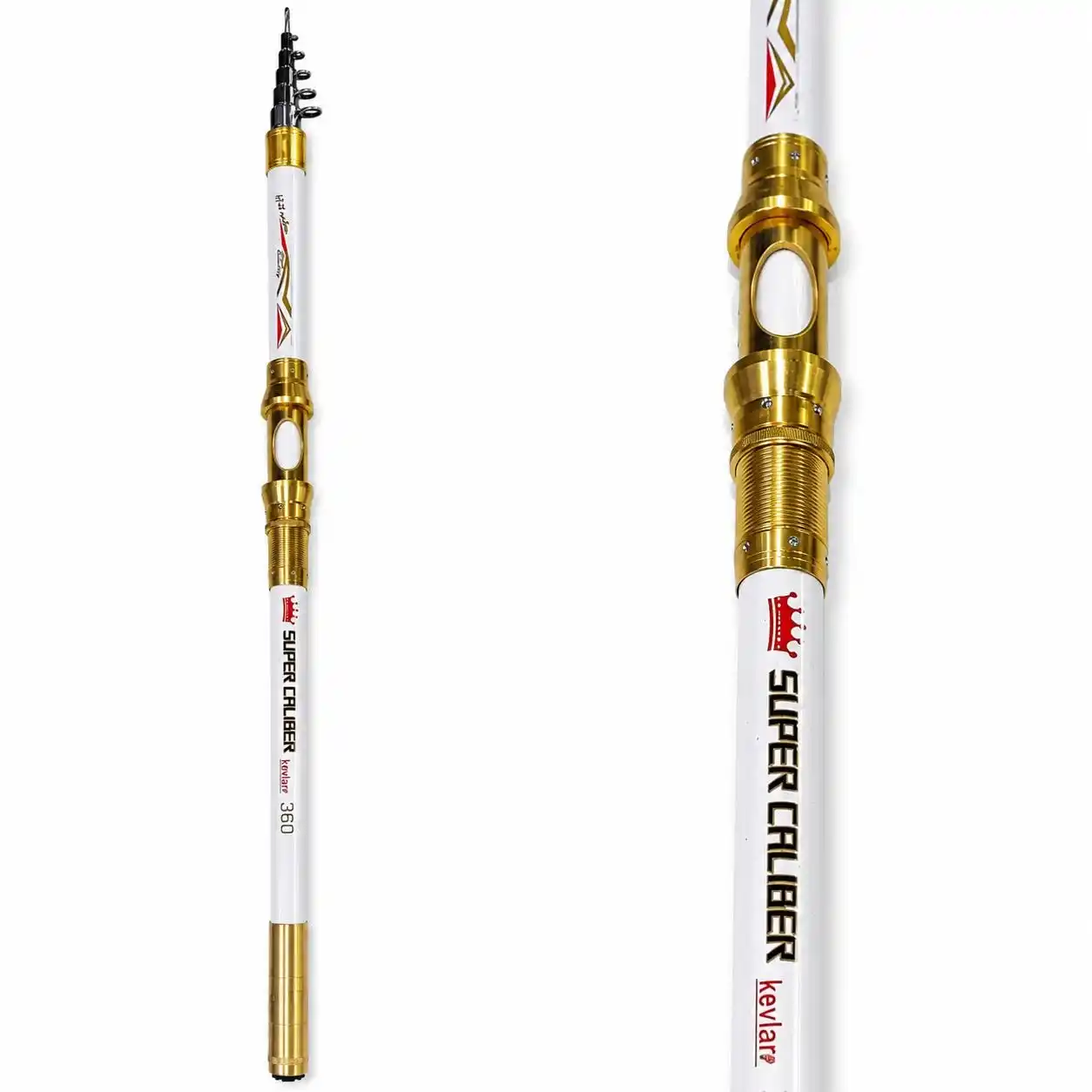 چوب ماهی گیری تلسکوپی Super Caliber Kevlar 360جدید