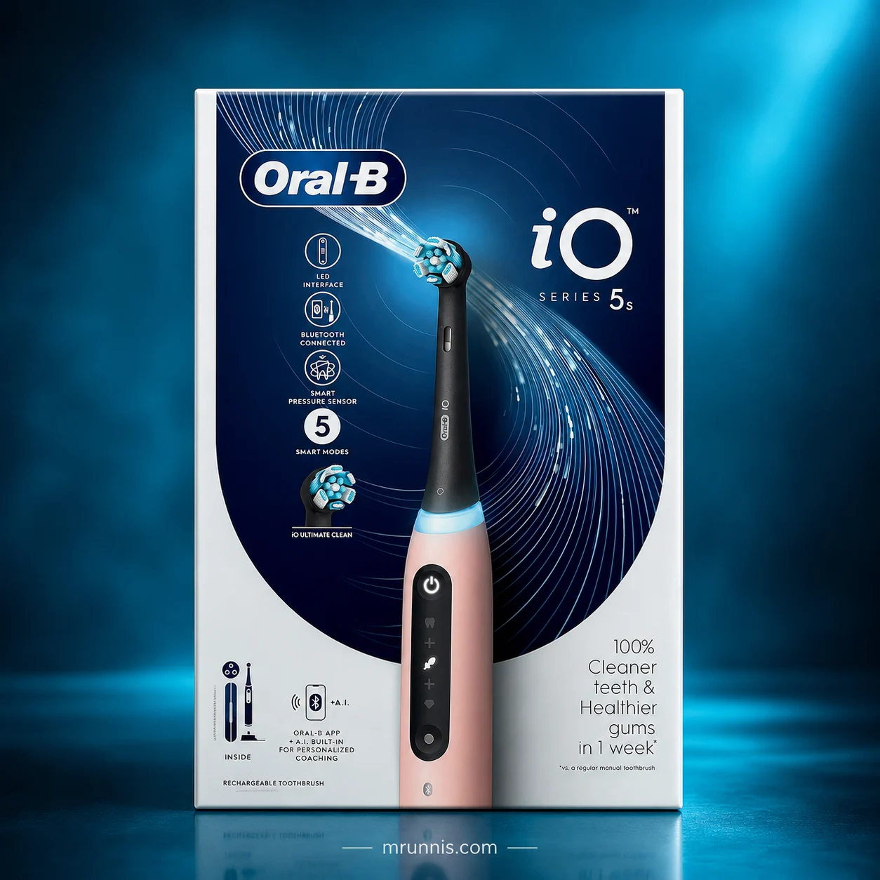 مسواک برقی اورال بی Oral-B iO 5S صورتی ساخت آلمانجدید