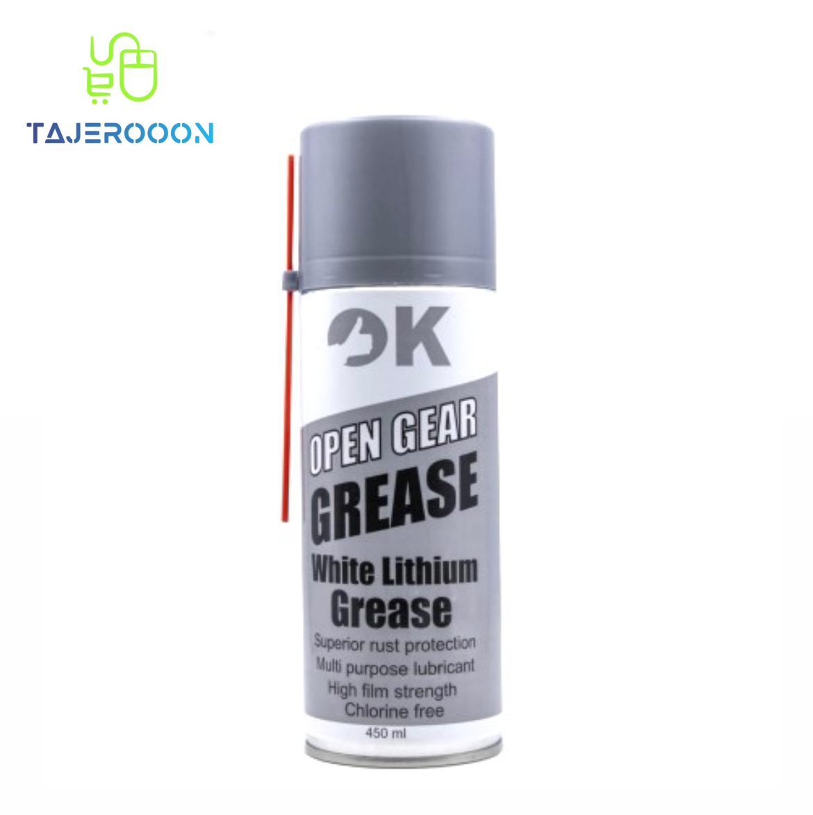 اسپری گریس لیتیوم سفید OK اکی 450میلی