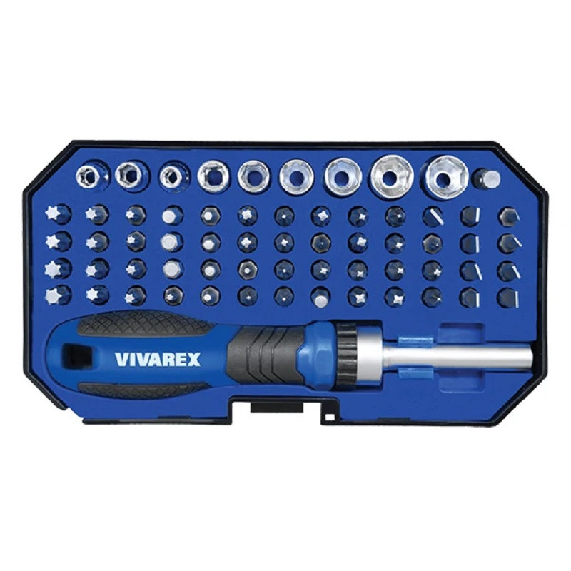 پیچ گوشتی وبکس جغجغه ای ویوارکس مدل vr6365-sd مجموعه 64 عددیجدید