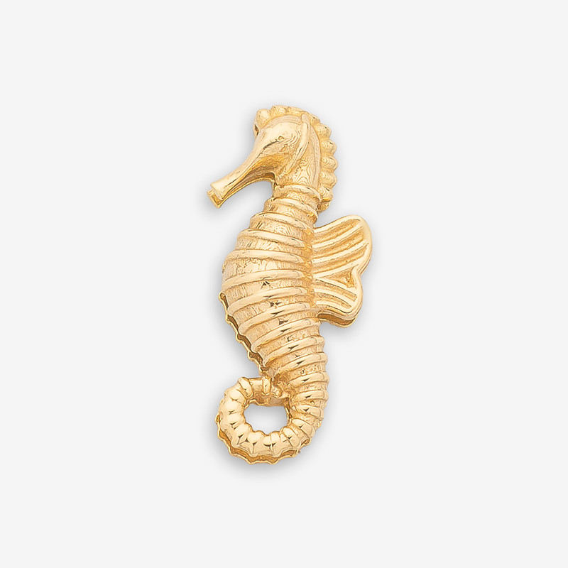 آویز گردنبند طلا 18 عیار زنانه گالری طلای مهرسین طرح اسب دریاییجدید