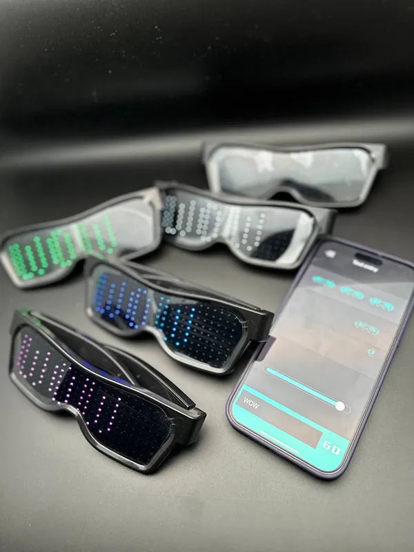عینک LED پیشرفته قابل اتصال به گوشی