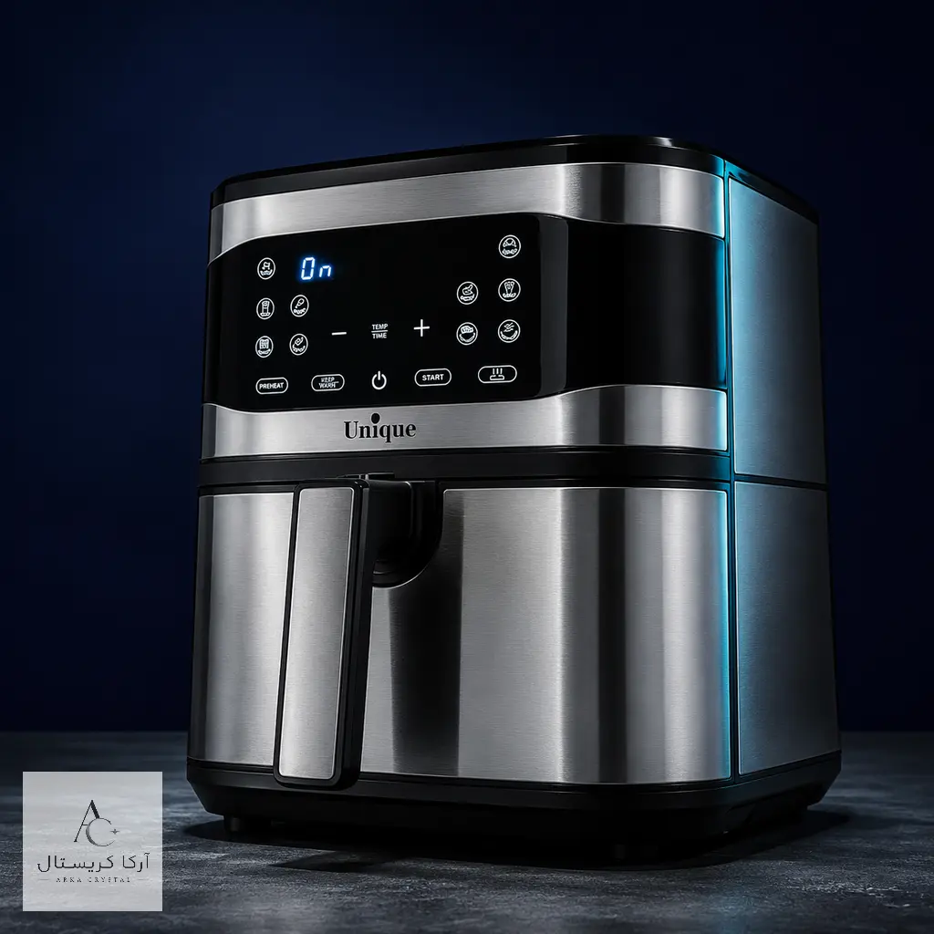 سرخ کن بدون روغن یونیک 10 لیتر 2200 وات دو المنت مدل UQ-SS08 | آرکا کریستال