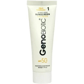 کرم ضد آفتاب ژنوبایوتیک SPF50 مناسب پوست چرب و مختلط حجم 50 میلیلیتر