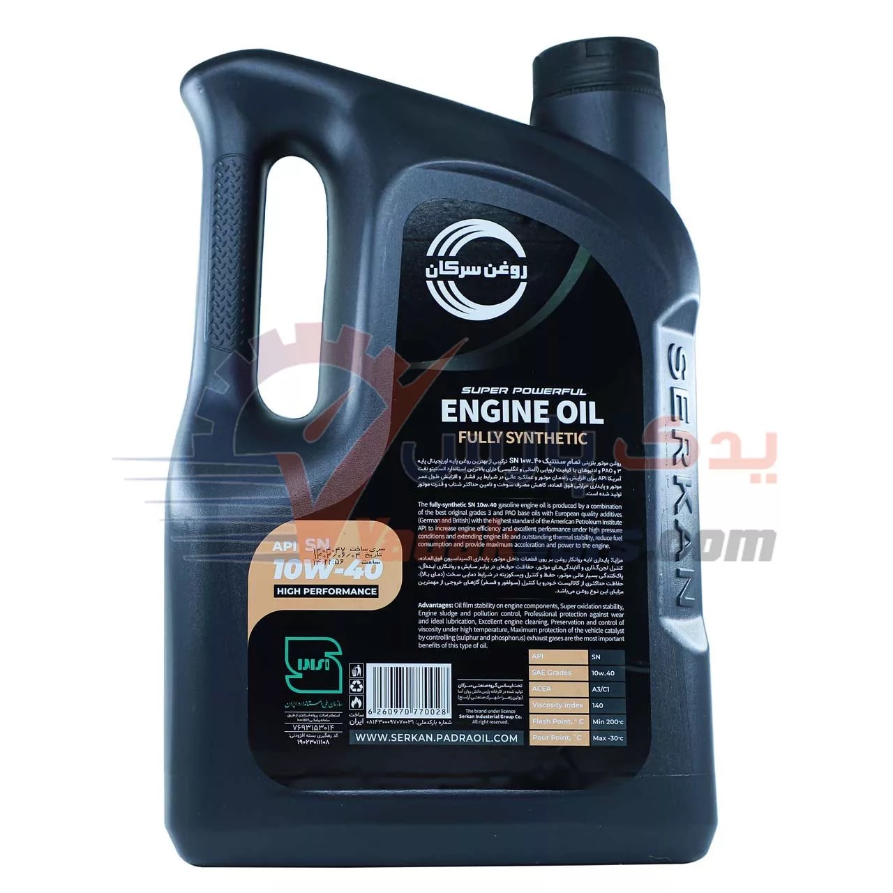 روغن موتور سرکان 10w40 SN جدید