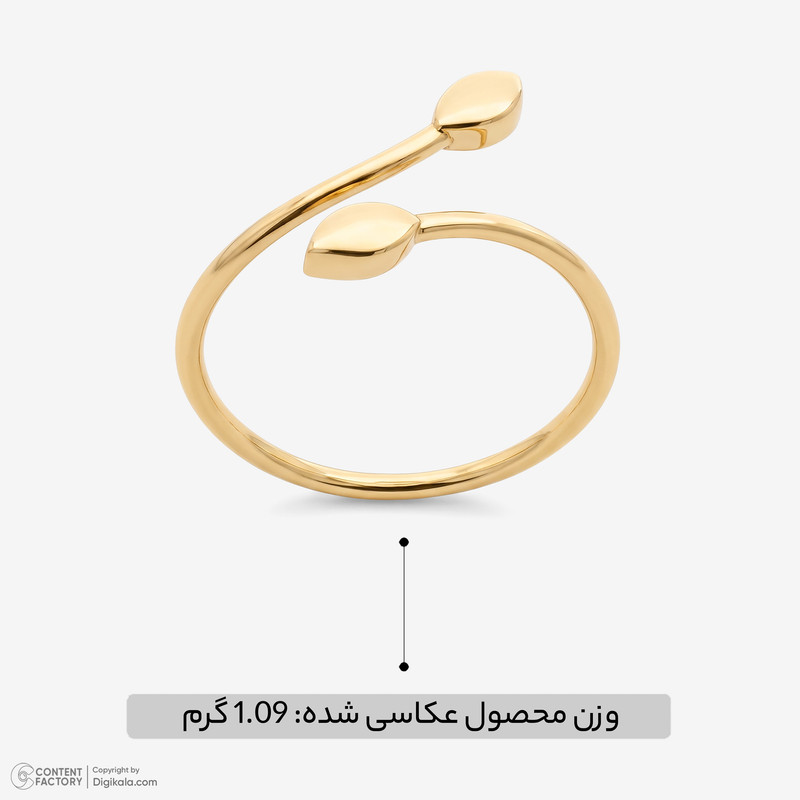 انگشتر طلا 18 عیار زنانه گالری طلای مهرسین مدل AMG2071جدید