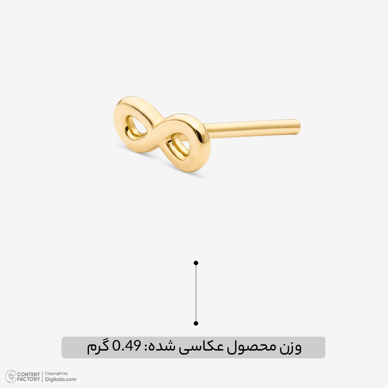 گوشواره میخی طلا 18 عیار زنانه حافا گلد مدل FA467جدید