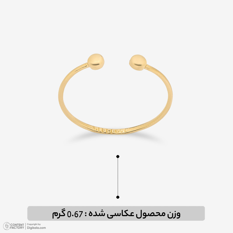 انگشتر طلا 18 عیار زنانه گالری طلای مهرسین مدل mk567جدید