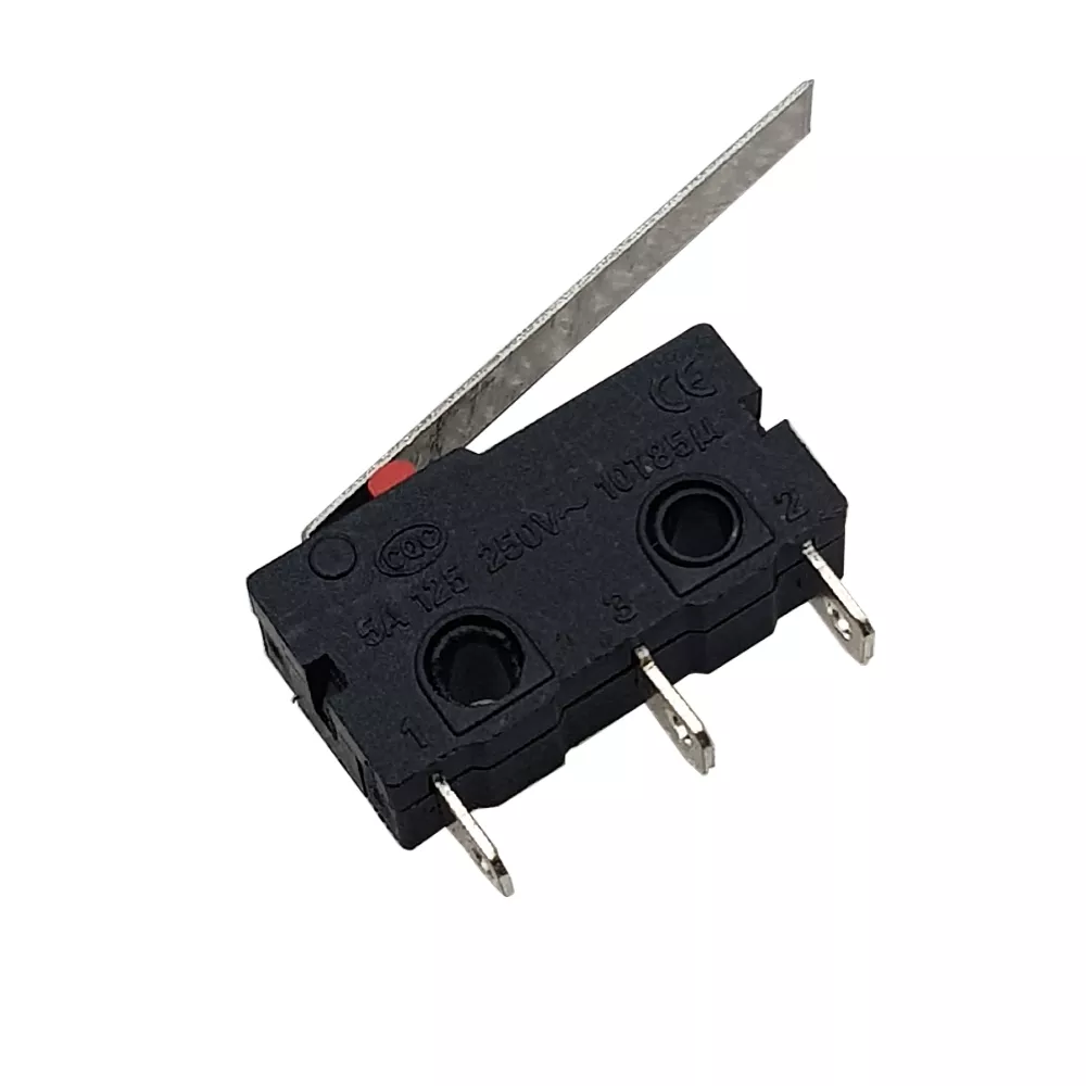 میکرو سوئیچ اهرم دار 28 میلیمتر 250 ولت 5 آمپر مدل KW11-28mm