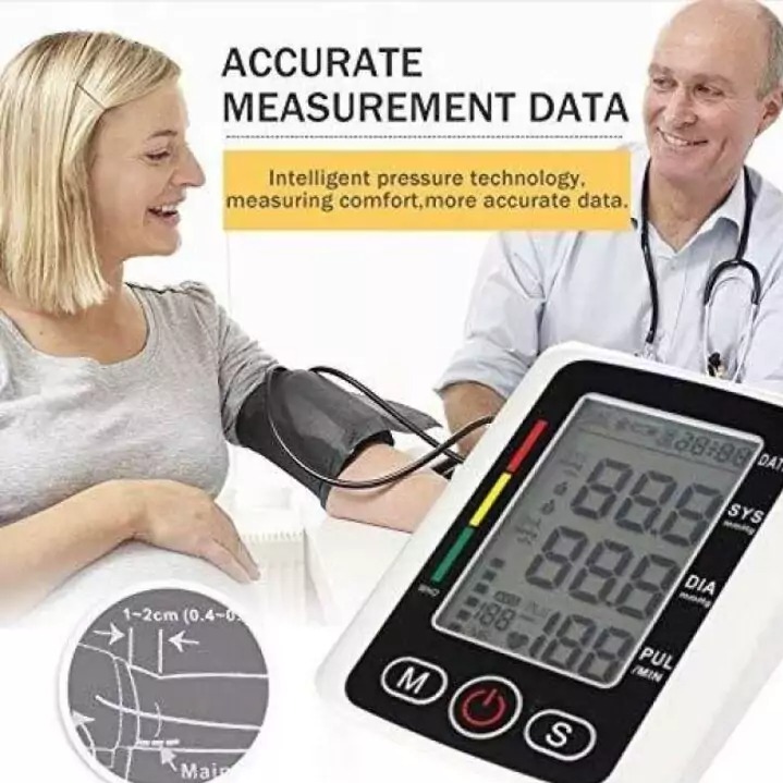 فشار سنج سخنگو فارسی دیجیتالی صفحه بزرگ اصلی Electronic Blood Pressure