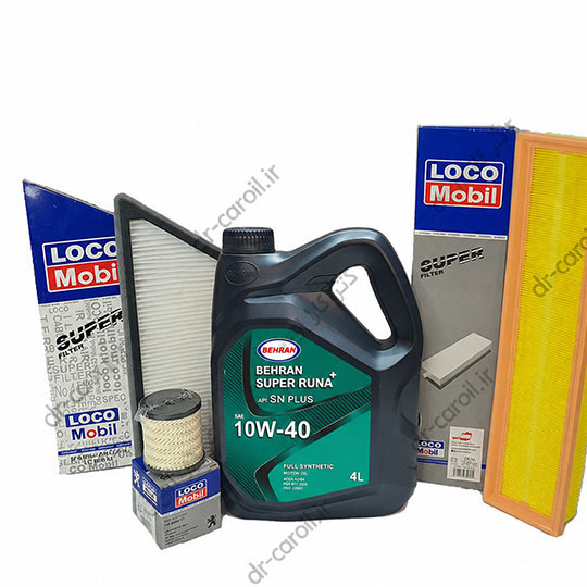 پکیج طلائی روغن موتور بهران برای پژو 206 تیپ 5 و پژو 207 (هزینه ارسال پسکرایه)