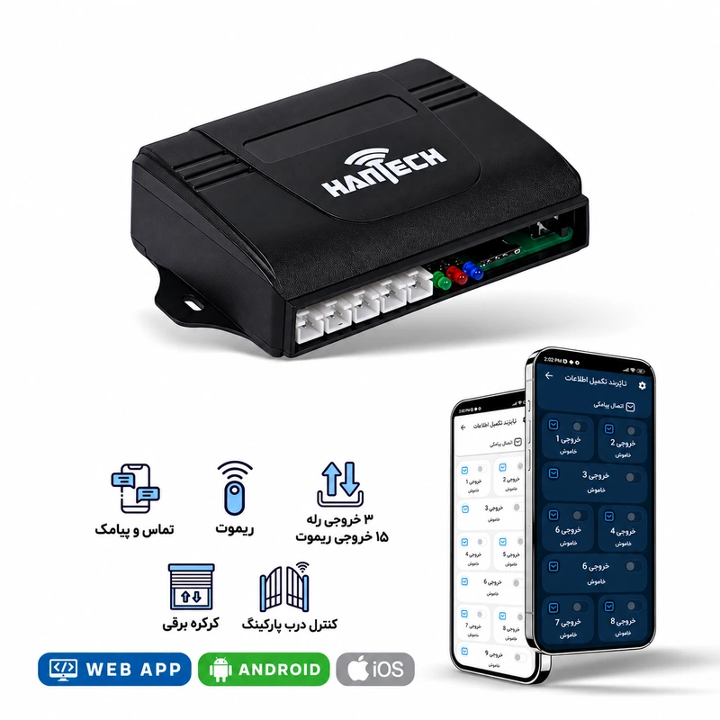 درب بازکن پیامکی ریموتی (SMS+RF)