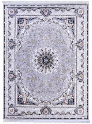 فرش نگین مشهد طرح 1504 نقره ای 1500شانه تراکم 4500 + ارسال رایگان