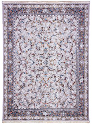 فرش نگین مشهد طرح 1506 نقره ای 1500شانه تراکم 4500 + ارسال رایگان