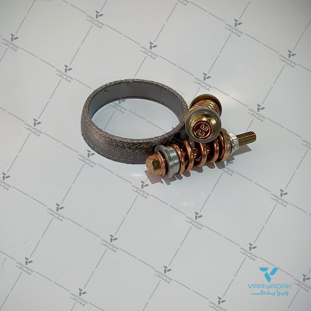 واشر گلویی اگزوز با پیچ و مهره (کیت اگزوز) پژو 405 (SBJ)جدید